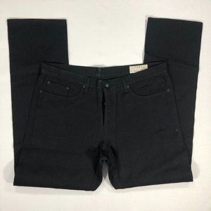 Imogene + Willie Barton Slim Men's 40x36 Black Rigid Denim Jeans Like-New NWOT